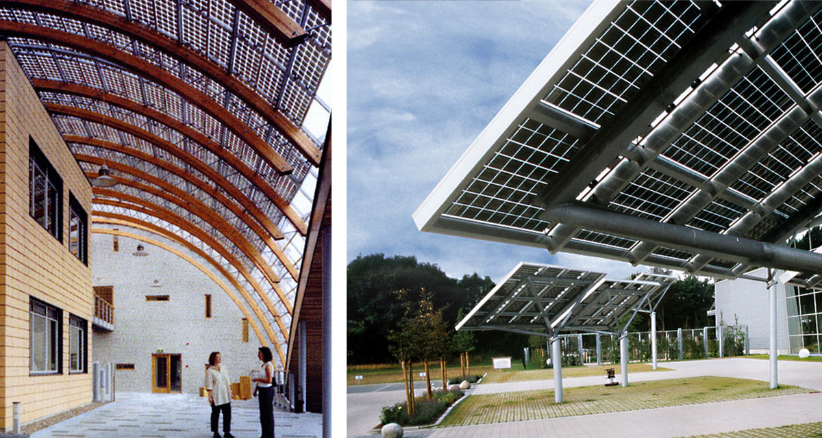 Overhead glazing: Energieforschungszentrum Petten, Niederlande und Coldewey, Westerstede